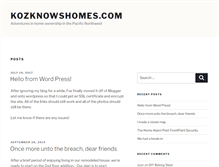 Tablet Screenshot of kozknowshomes.com